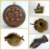vintage brass and copper items for your home from French Candy