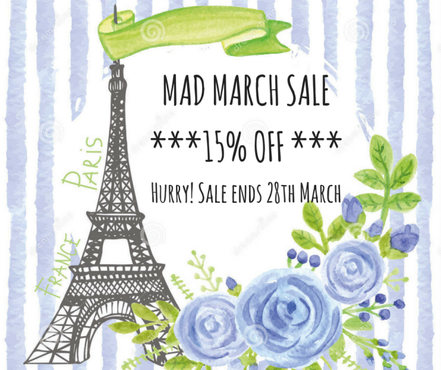 MAD MARCH SALE ___15% OFF ___